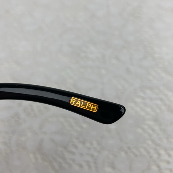 Ralph Lauren Sunglasses Dark with silver trim Designer Logo Stamped Nose Pads main image 4